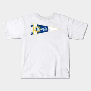 Topeka Flag Pennant Kids T-Shirt